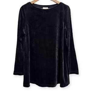 J. Jill PureJill Pima Cotton Modal Blend Velvet Long Sleeve Top